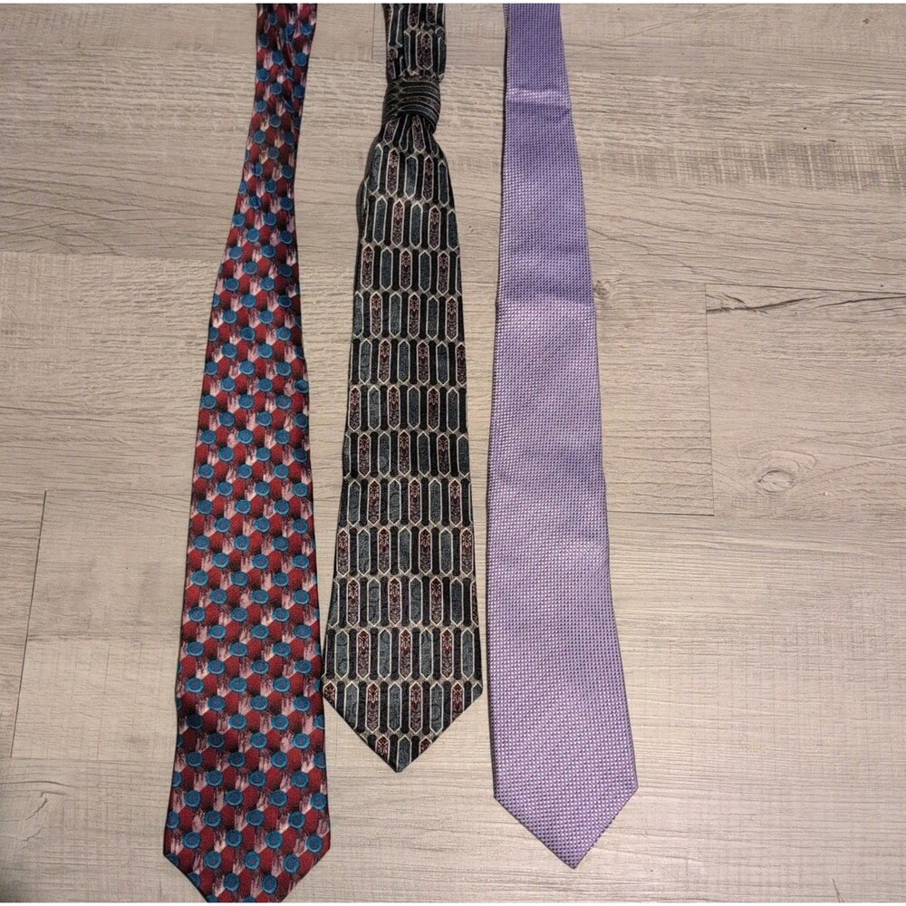 Stafford Men's Neck Tie Lot of 3